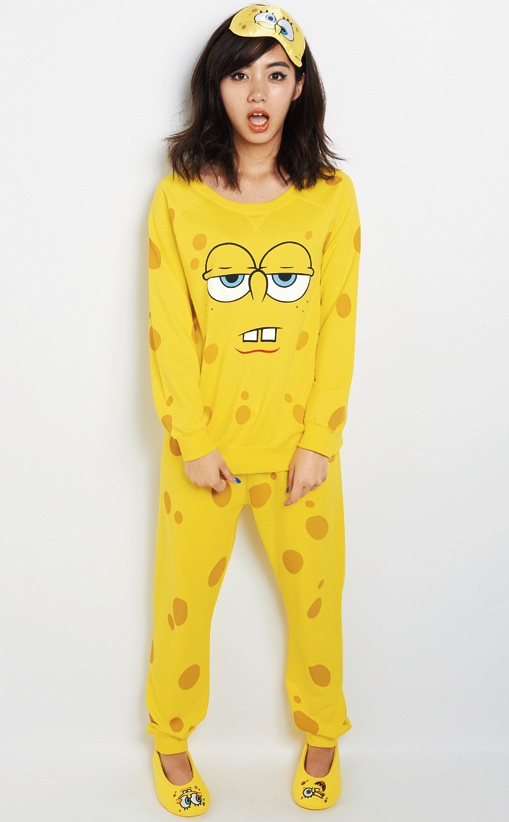 frágil idea Cha Peach John's Yummy Mart releases SpongeBob SquarePants pajamas and  underwear | Japan Trends