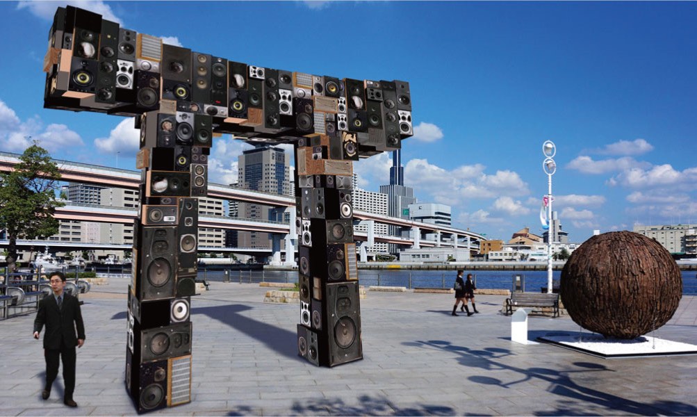 Loudspeaker torii shrine gate to be created in Kobe | Japan Trends