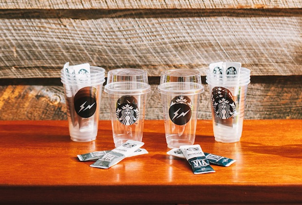 New Starbucks Via stick coffee sets with cups designed by Hiroshi